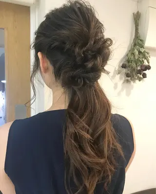 ロング クニモトハルナ ボブ/柔らかカラーのヘアスタイル