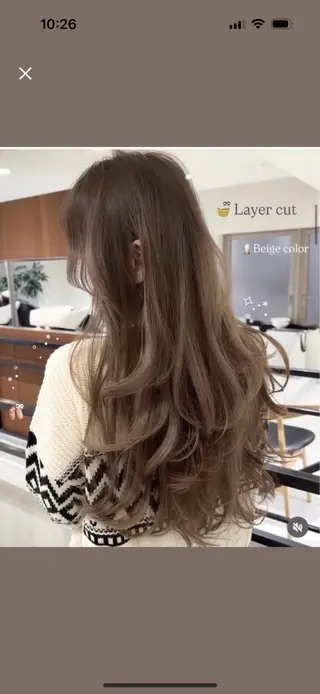 ロング 🎀 うる艶透明感 カラー / 錦糸町のヘアスタイル