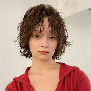 ショート 🌀渋谷ボブパーマ 🌀河野瑠太のヘアスタイル