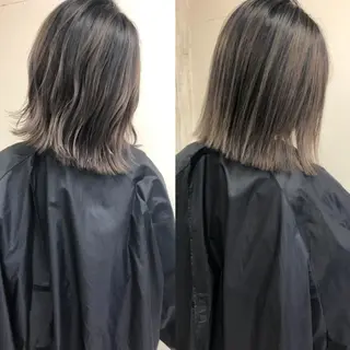 ミディアム カラー タナカ タクヤのヘアスタイル
