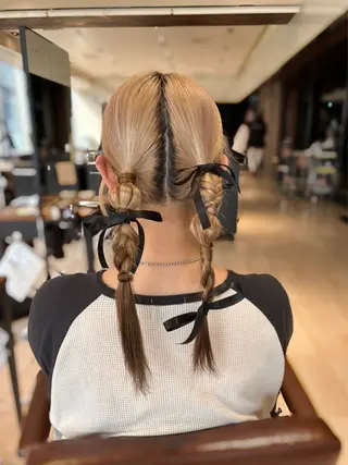 ロング ヘアアレンジ 穂積 未優のヘアスタイル