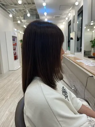 セミロング カラー HairModeKT 中原のヘアスタイル