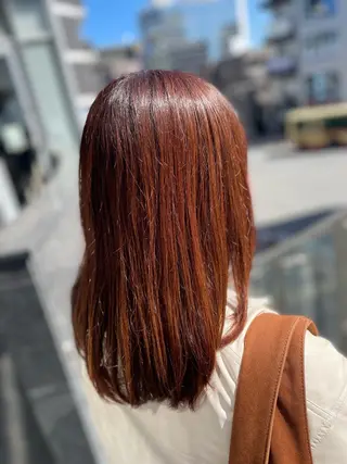 セミロング カラー ⭐️髪質改善⭐️ 大野輝のヘアスタイル