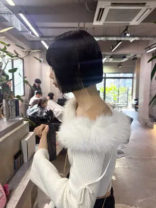 ショート カラー ハイトーン レイヤー🎀meiのヘアスタイル