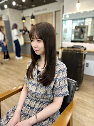 ロング カラー パーマ ヘアアレンジ メンズ キッズ 骨格レイヤーカット 🌿美髪縮毛矯正のヘアスタイル