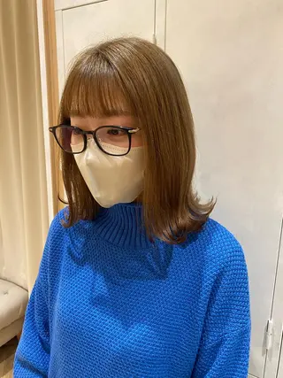 ミディアム 原 朱莉のヘアスタイル