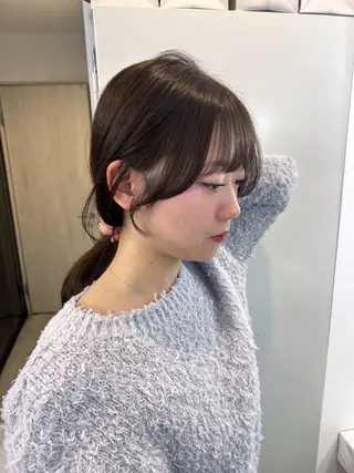 ミディアム カラー ✨髪質改善✖︎顔周り レイヤー✨ナカムラのヘアスタイル