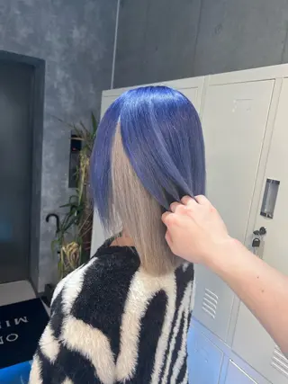 ミディアム カラー 大人GAL製造機/カ ラー×エクステゆいとのヘアスタイル