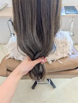 カラー ルプラボウ ふくい きなりのヘアスタイル