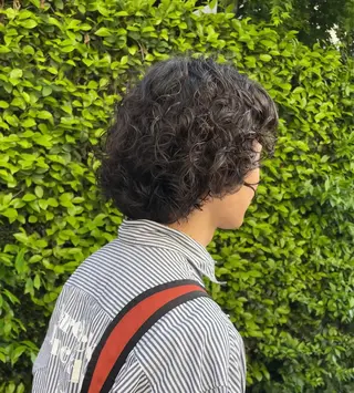 ミディアム パーマ メンズ 【柏メンズパーマ職人 】店長　KAZUMAのヘアスタイル