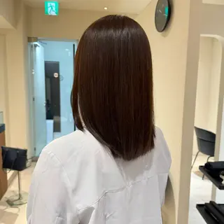 ミディアム カラー 酸性ストレート/ ちさとのヘアスタイル