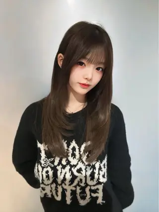 セミロング カラー レイヤー×髪質改善 マネージャー安藤光司のヘアスタイル