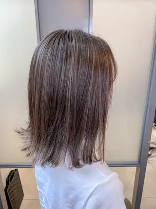 ミディアム カラー 【透明感、艶髪】西村 有司のヘアスタイル
