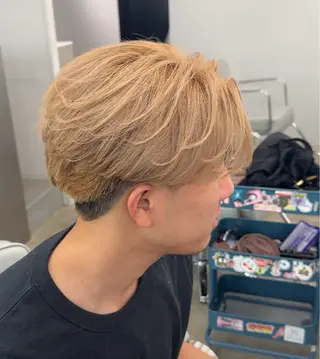 ショート カラー メンズ 博多メンズパーマ特化 ベップハルキのヘアスタイル