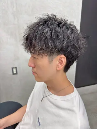 パーマ メンズ 💈直毛×ツイスパの プロ🥷清水真之介のヘアスタイル