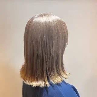 ミディアム カラー おくだ　りお /ハイトーンカラーのヘアスタイル