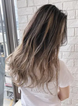 セミロング カラー ノンダメージ髪質改善 カラー💎/KURAのヘアスタイル