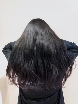 ロング カラー パーマ ヘアアレンジ 【ツヤ髪美容師】 ツダケイスケのヘアスタイル