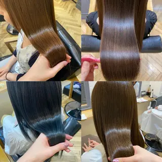 セミロング カラー 平原 ミレイのヘアスタイル