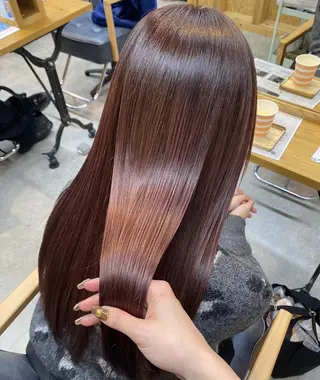 セミロング 💕モテベージュ 🧡NANAKO🧡のヘアスタイル