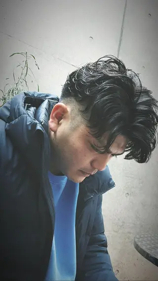 パーマ メンズ 表参道美容師 ぶんじのヘアスタイル