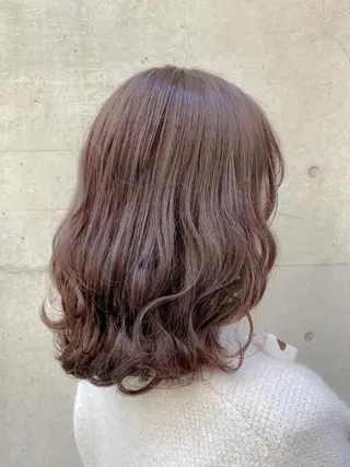 セミロング カラー 【透明感、艶髪】西村 有司のヘアスタイル