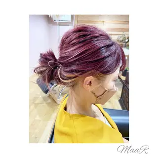 カラー ヘアアレンジ Asuka Mabuchiのヘアスタイル