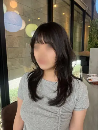 セミロング haruka ♡レイヤー/透明感のヘアスタイル