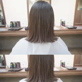 ミディアム カラー 🟦髪質改善6年 💊YAMAMOTOのヘアスタイル