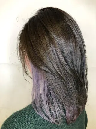 ミディアム カラー 吉村 絢乃のヘアスタイル