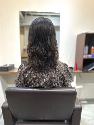 ミディアム カラー パーマ 平日オススメ✨ プチプラ✨山下のヘアスタイル