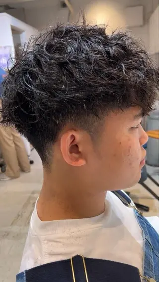 パーマ メンズ あだち 寺田町のヘアスタイル