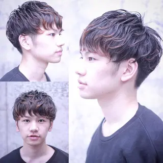 パーマ メンズ 及川 光のヘアスタイル