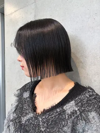 ショート カラー ヘアアレンジ ボブ艶モテカラー🫧 カリンのヘアスタイル