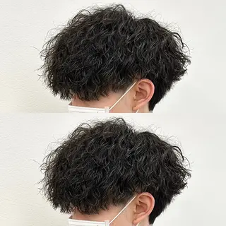 ショート パーマ メンズ ✂︎メンズパーマ✂︎ 伊藤秀真のヘアスタイル
