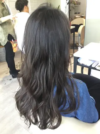 ロング カラー ヘアアレンジ 金子 富士のヘアスタイル