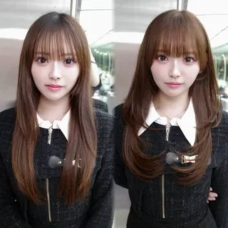 セミロング 上村 光希のヘアスタイル