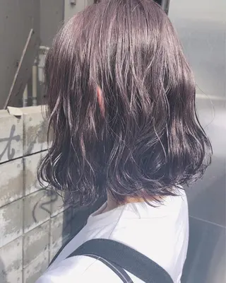 ミディアム ヘアアレンジ 透明感カラー× レイヤーカット✨高梨のヘアスタイル
