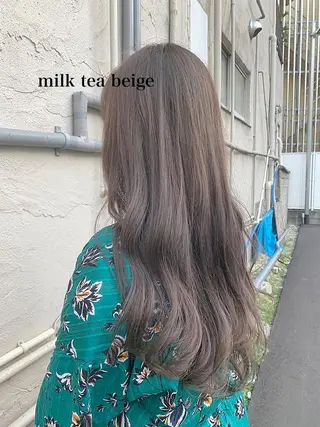 ロング カラー 透明感カラー👑 井上美乃里のヘアスタイル