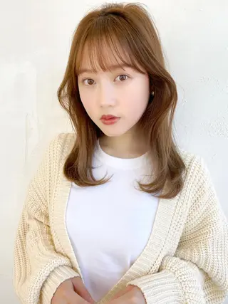 セミロング カラー 🥣 hashi 🛋️のヘアスタイル