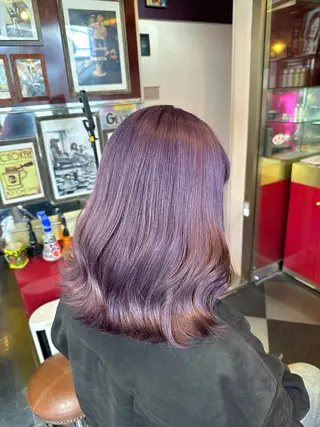 ミディアム カラー レイヤーカット/ カラー/長谷恵花のヘアスタイル