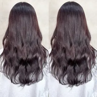 ロング カラー Rin♡透明感ピンク 🎀白肌ラベンダーのヘアスタイル