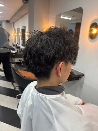 パーマ メンズ 🦄艶髪育毛🌟毛髪 診断/セット/駒井のヘアスタイル