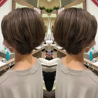 ショート カラー 韓国レイヤー×透明感 カラー/山崎一輝のヘアスタイル