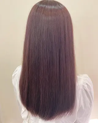 ロング カラー 藤野 友杏那のヘアスタイル