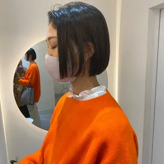 ショート 透け感たっぷり柔らか 梨花子🌼のヘアスタイル