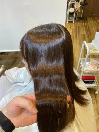 ロング カラー 服部 樹季のヘアスタイル