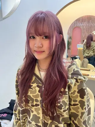 ロング カラー 柔らかい艶暖色 レイヤー🫧姫汝のヘアスタイル
