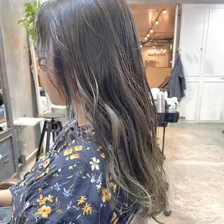 セミロング カラー ヘアアレンジ 【ダメージレス施術】 【透明感】北村 拓也のヘアスタイル