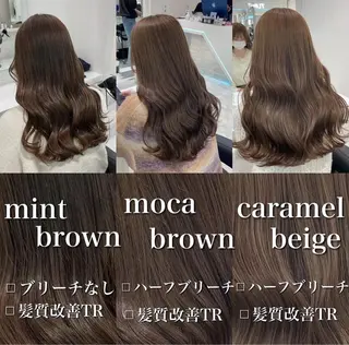 カラー 🤍ブリーチなし ブラウンhimi🤍のヘアスタイル